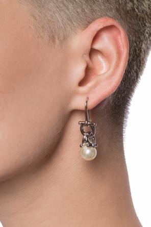 Brass earrings with a logo, zdjęcie 2 Brass earrings with a logo od Salvatore Ferragamo